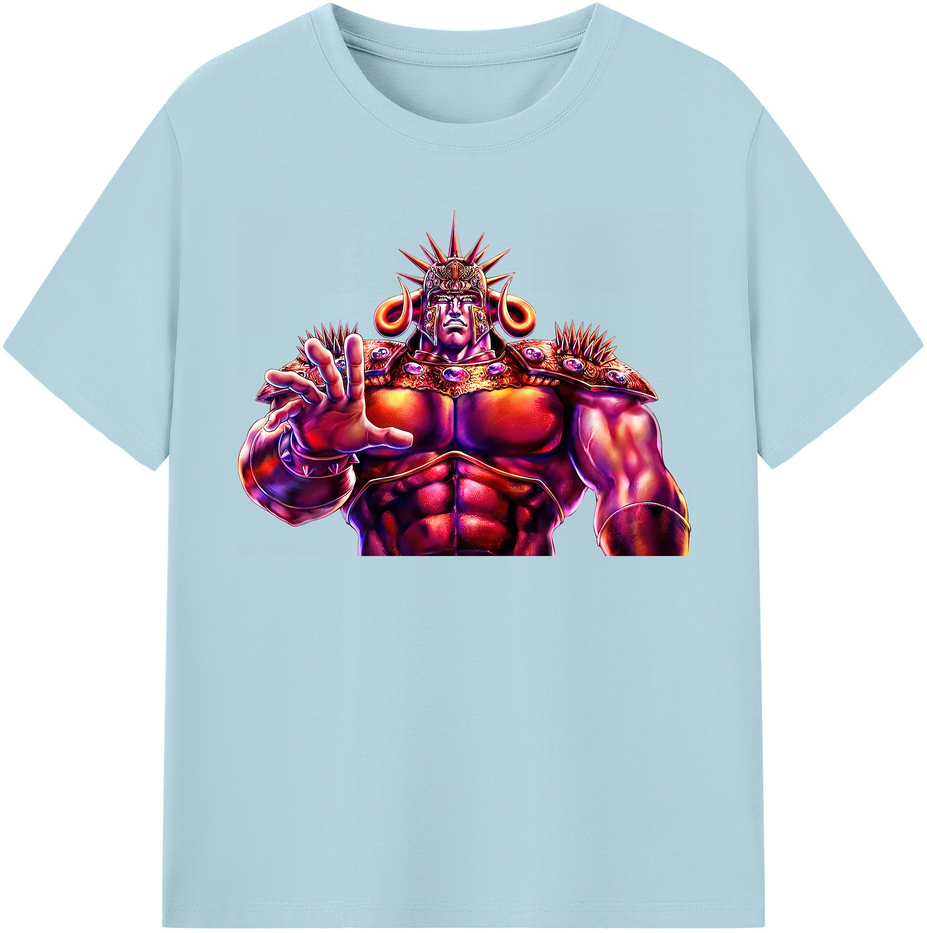 （画像用） 北斗の拳 Fist of the North Star 綿100％半袖Tシャツ（フロントプリント）